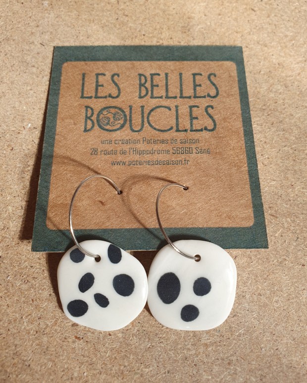 Poteries de saison, Séné, céramique, pottery, ceramics, earrings, Vannes, Morbihan, Bretagne, stages, cours, vases, sculpture, vaisselle, artisanat d'art