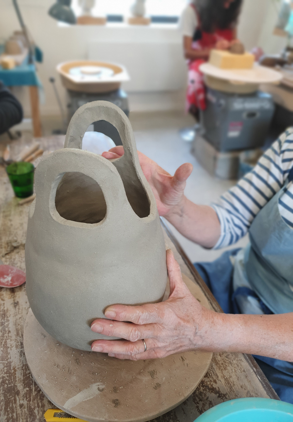 Poteries de saison, Séné, céramique, Vannes, Morbihan, Bretagne, stages, cours, colombin