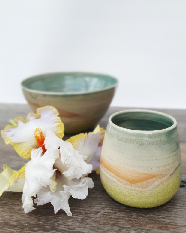 Poteries de saison, Séné, céramique, Vannes, Morbihan, Bretagne, pottery, ceramics, tasses, auray